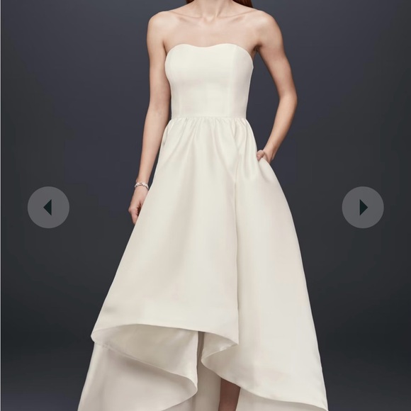 Wedding dress - NWT customized with red corset back size 10-14 - Picture 4 of 10